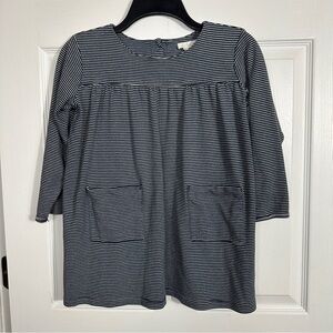 Olive Juice tunic top for girls, size L, cotton, stripe, casual, soft, comfy